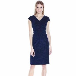 Betsey Johnson Blue Shimmer Sheath Dress